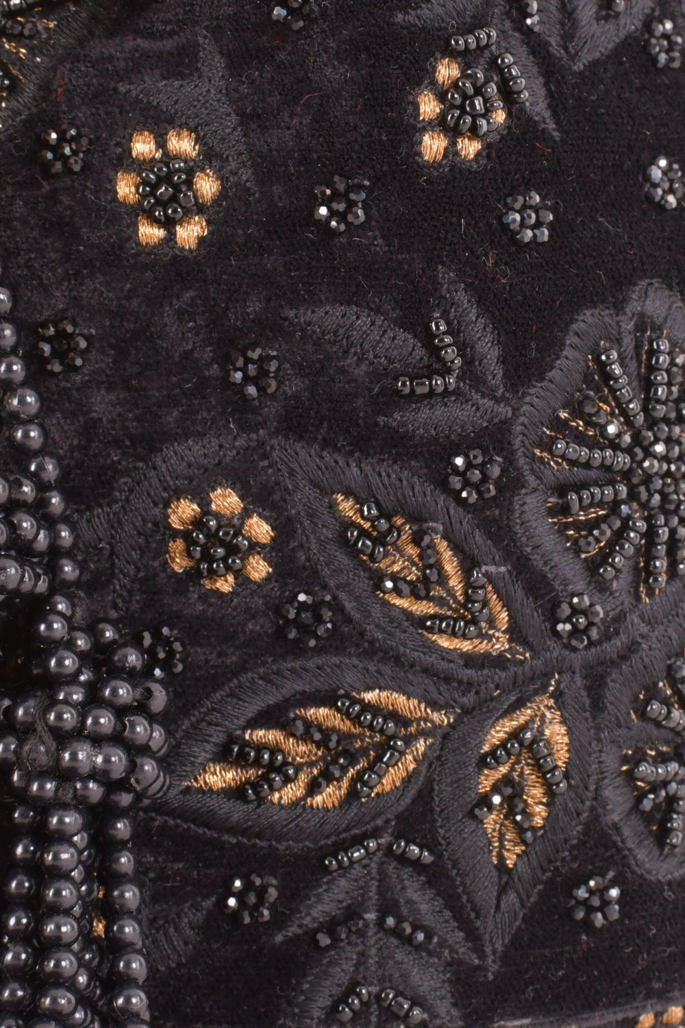 Brielle Black Floral Embroidered Bucket Bag BAGS RAAS