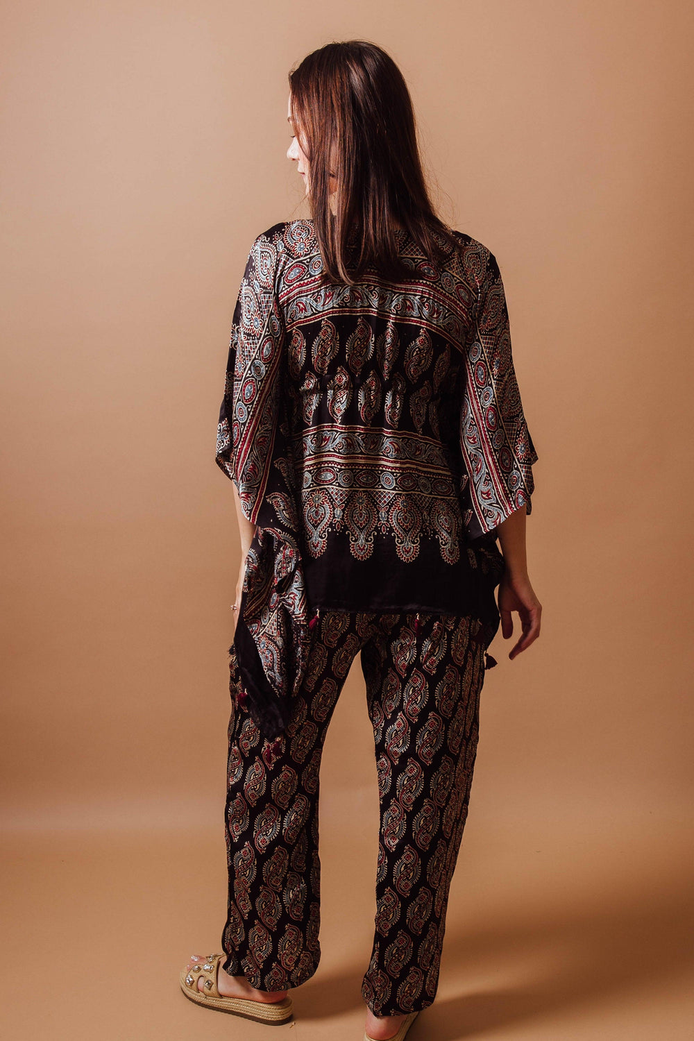 Brown Co - Ord Set with Ajrakh Print Coordinate set RAAS