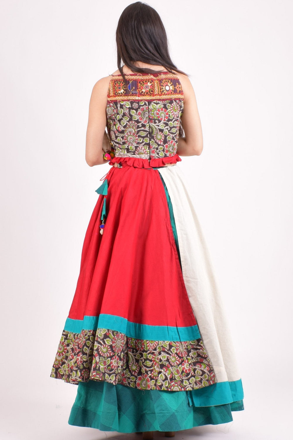 Multi color cotton chaniya choli set - CCL3