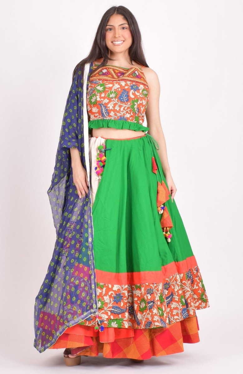 Multi color cotton chaniya choli set - CCL4