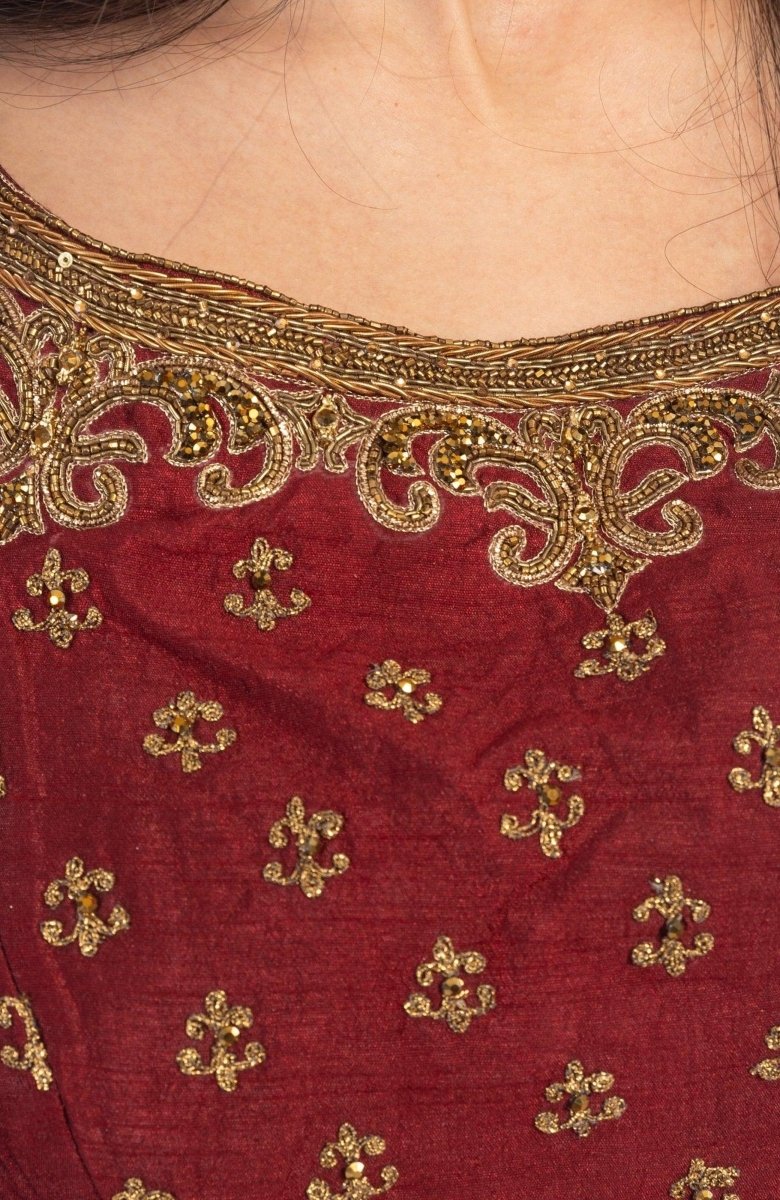 Aqua green partywear lehenga choli detail - CCNR1001