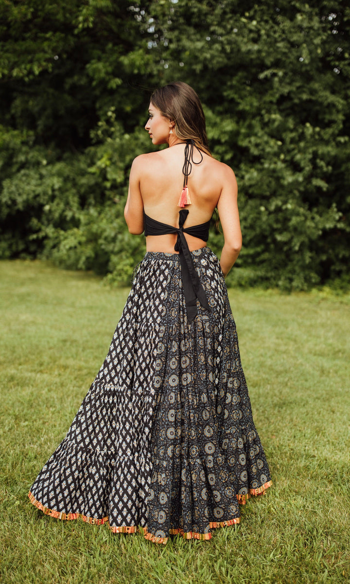 CCR3647 blue full flare chaniya choli-Raas USA