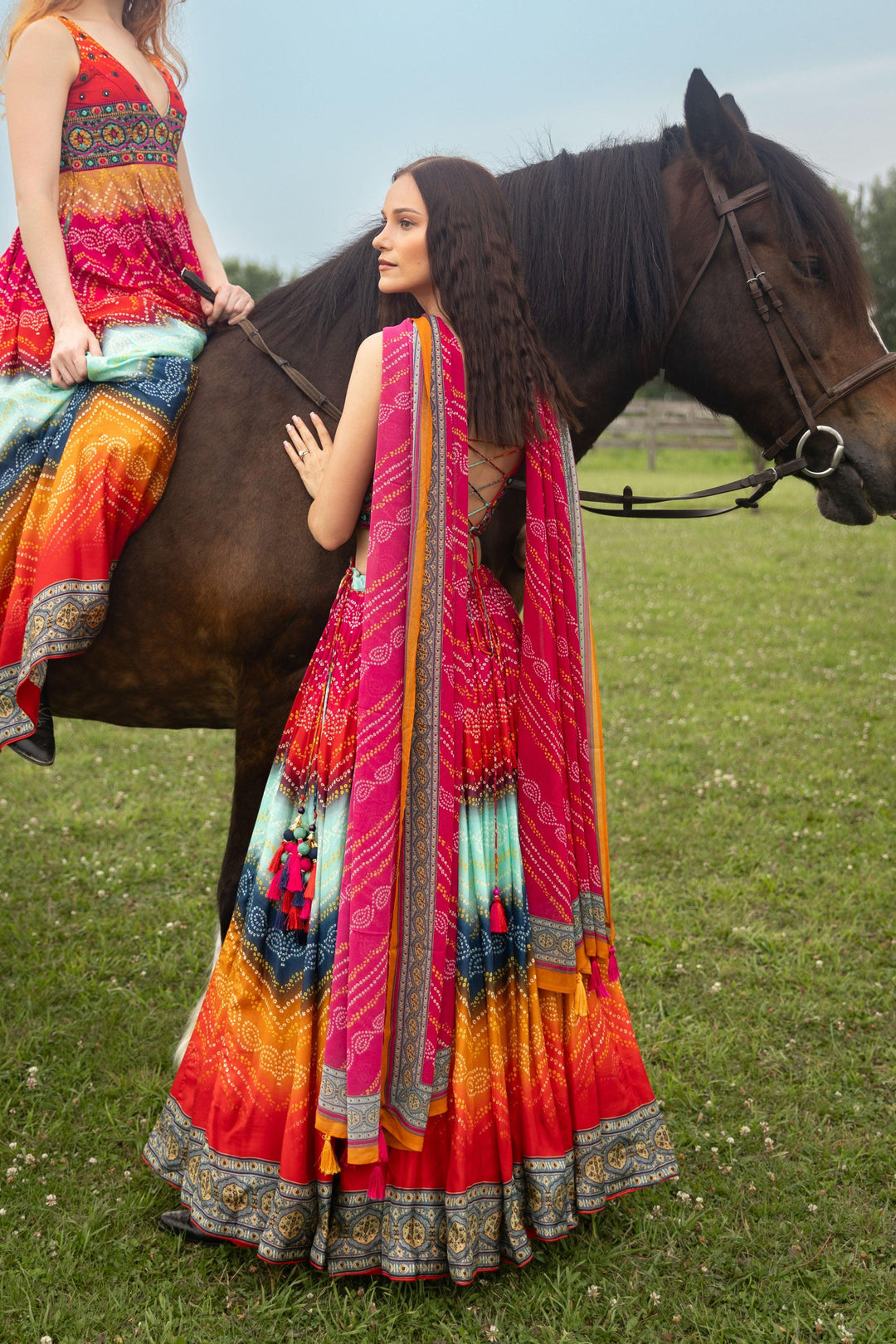 Destiny Multicolor Lehenga Choli Set - Raas
