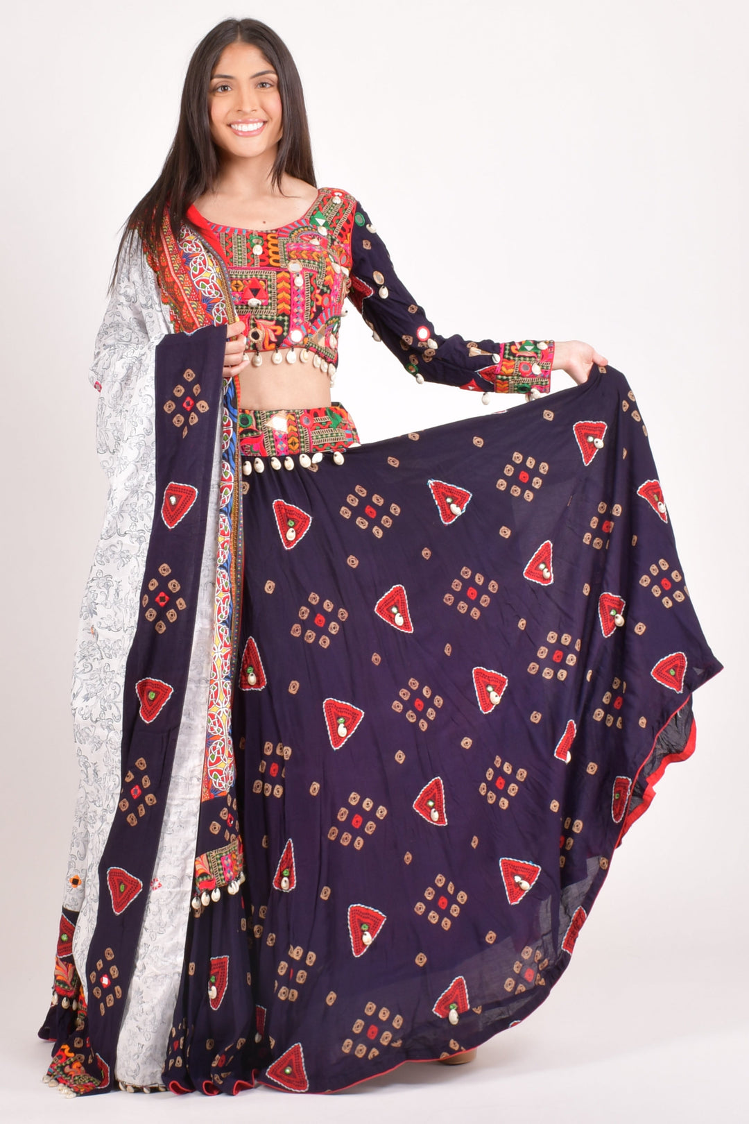 Ciao Embroidered Navratri Chaniya Choli-Raas USA