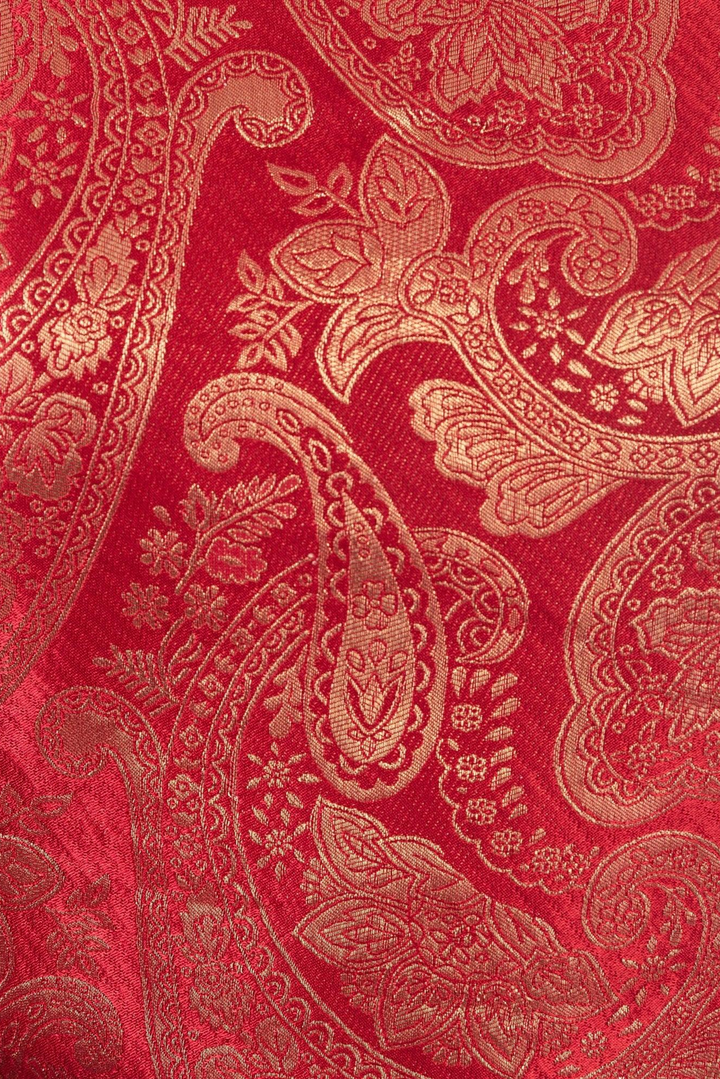Coraline Banarasi Silk Red Salwar Kameez Set