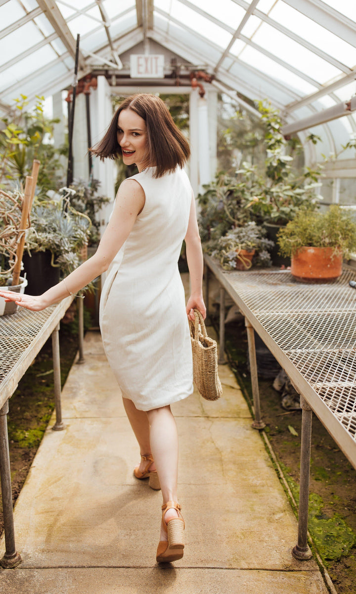 Cotton Midi Dress with Block Print dresses RAAS