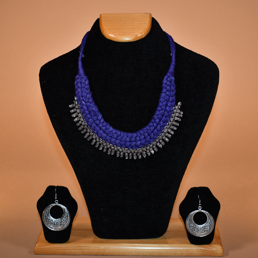 Wide Purple Necklace Set