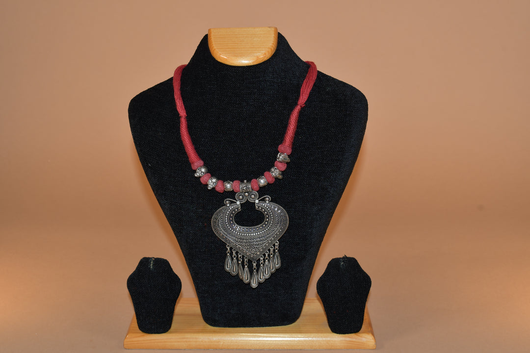 Armor Red Heart Necklace