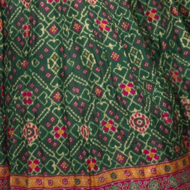 Green Open Back Dress with Hand Embroidered Torso dresses RAAS