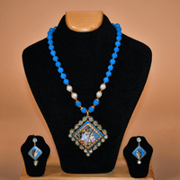 Diamond Krishna Inspired Necklace Set FASHION JEWELRY RAAS