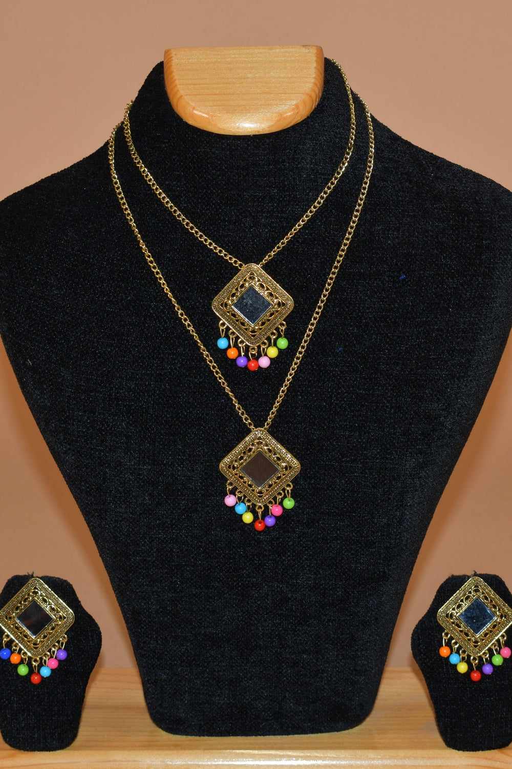 Diamond Multi Layered Necklace Set FASHION JEWELRY RAAS