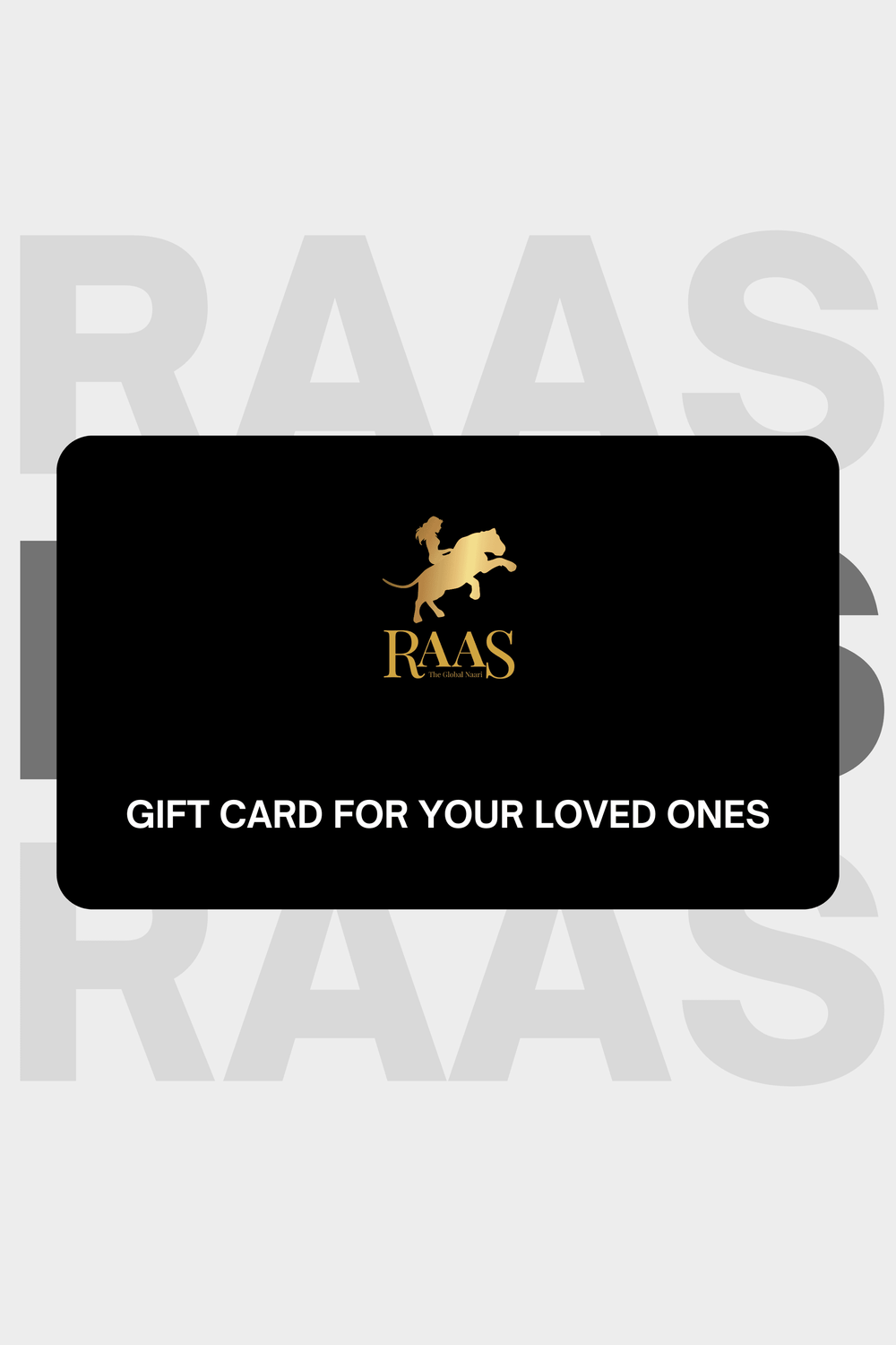 E - Gift Card Gift Card RAAS