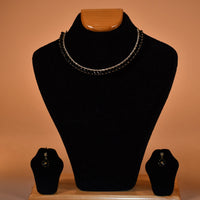 Elegant Black & White Necklace Set FASHION JEWELRY RAAS