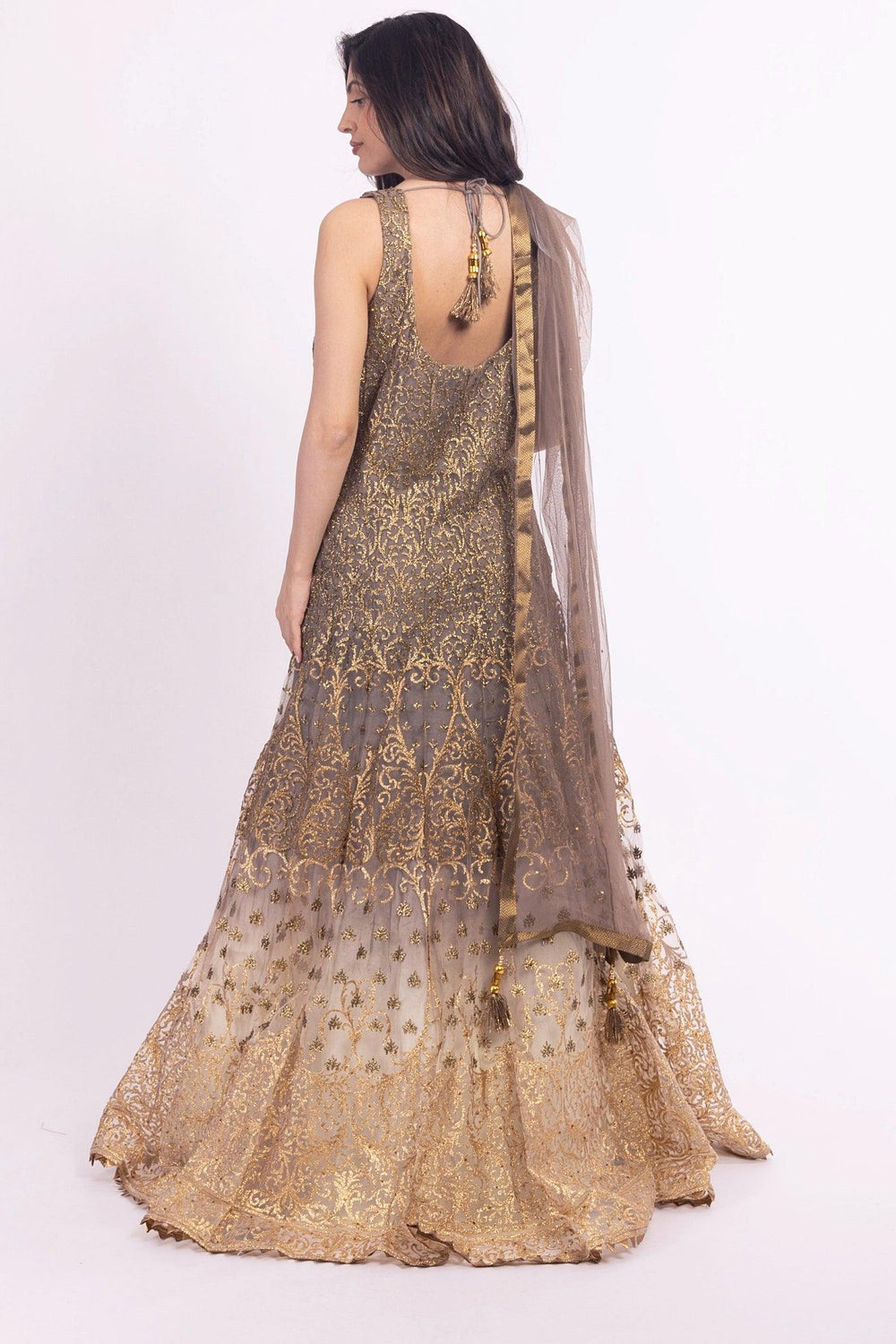 Elsinore Brown Gown ANARKALI & GOWN RAAS