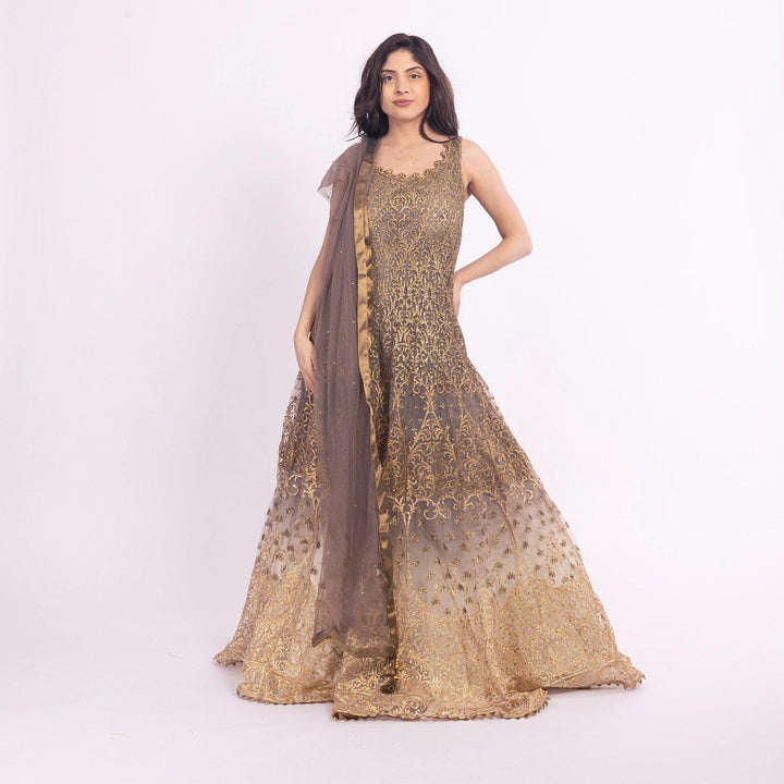 Elsinore Brown Gown ANARKALI & GOWN RAAS