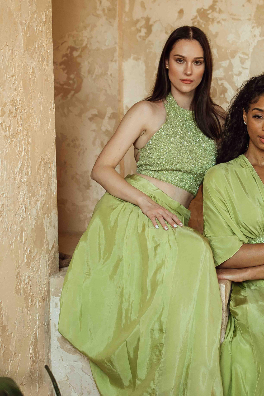 Everett Green Drape Skirt Set sarees and lehengas RAAS