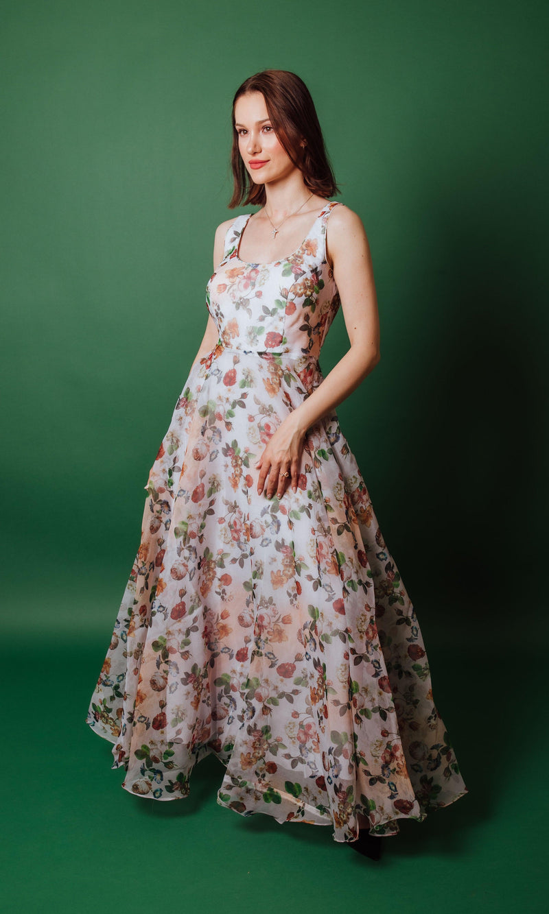 Floral Printed Gown ANARKALI & GOWN RAAS