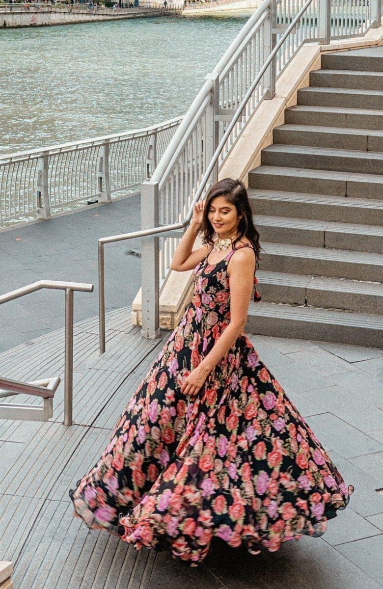 Floral Printed Long Dress