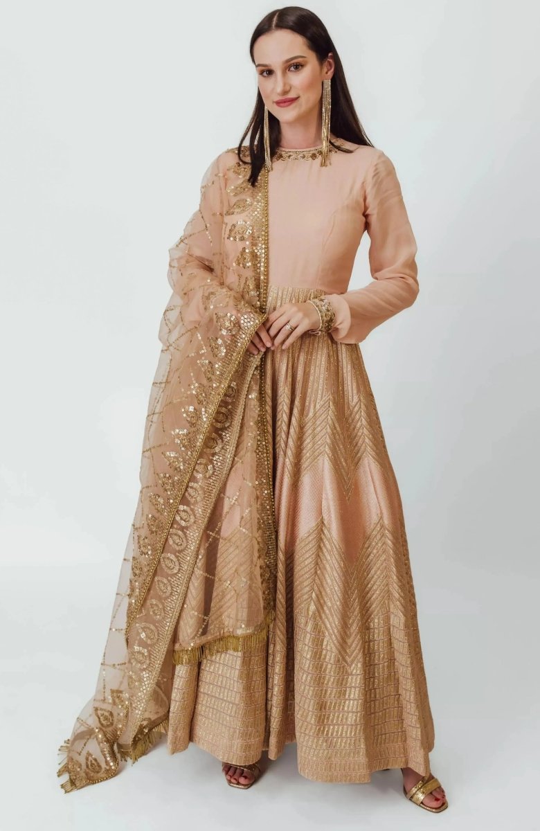 Full Sleeve Gown with Embroidery