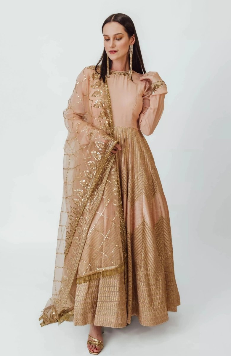 Full Sleeve Gown with Embroidery