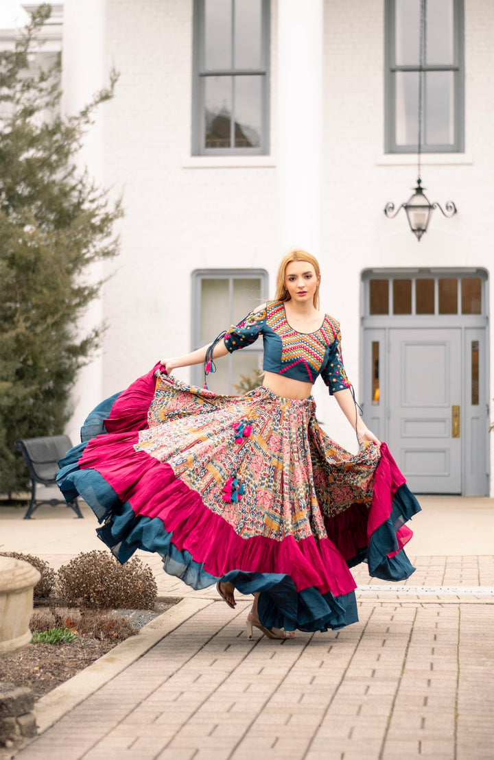 Full Flare Chaniya Choli Set-Raas USA