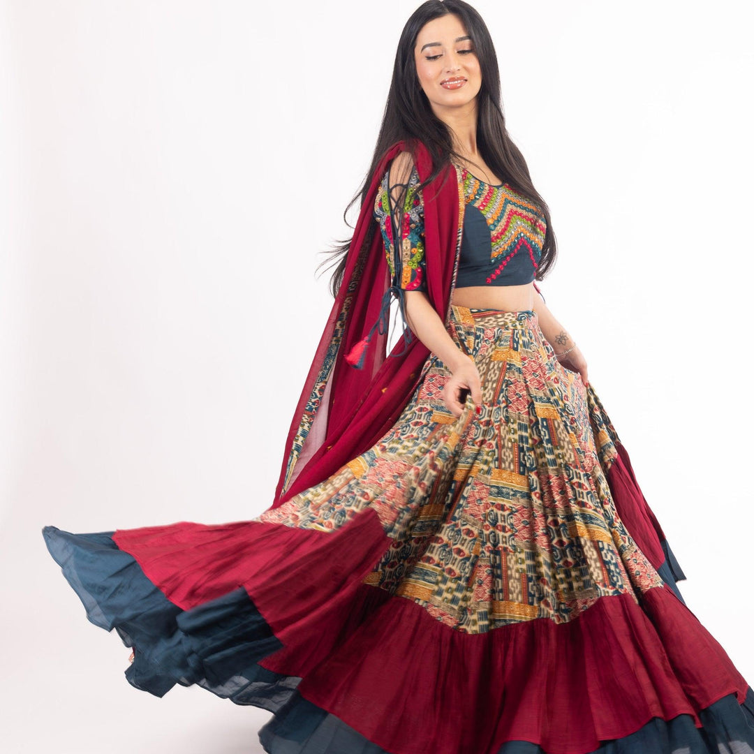 Full Flare Chaniya Choli Set-Raas USA