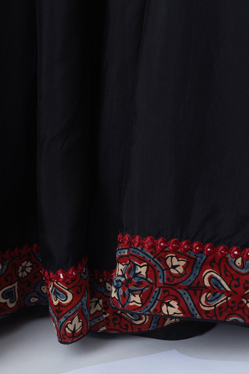 Full Flare Palazzo Pants with Hand Embroidered Blouse dresses RAAS
