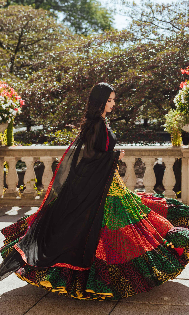 Full Flare Tropical Multicolor chaniya choli Chaniya choli RAAS