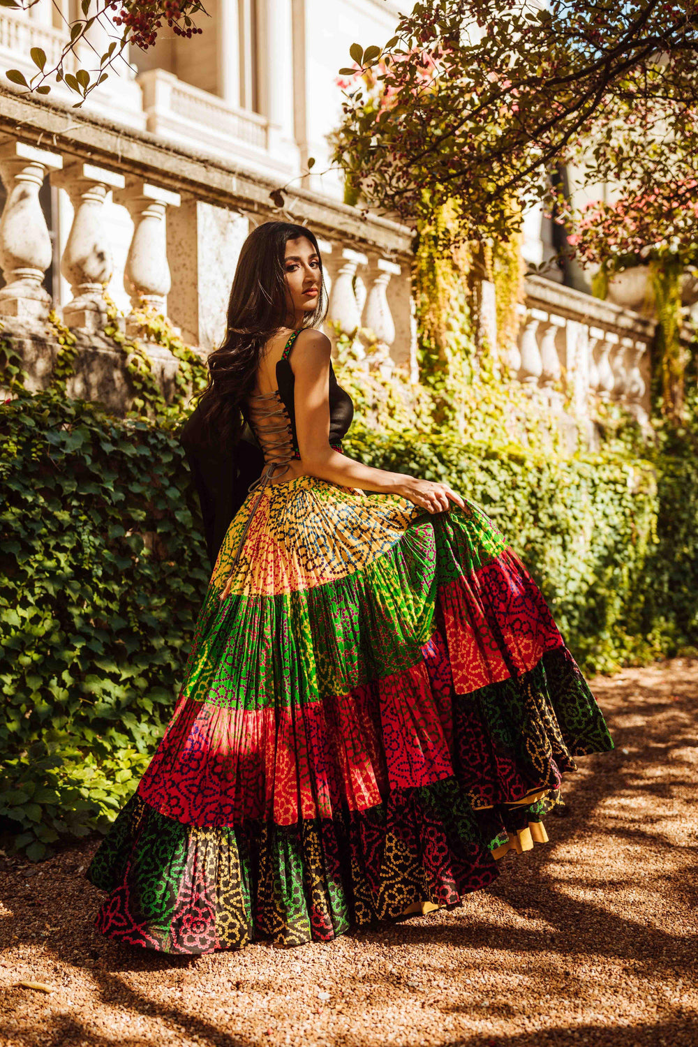 Full Flare Tropical Multicolor chaniya choli Chaniya choli RAAS