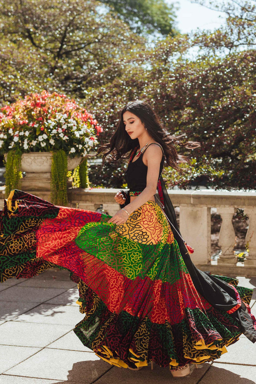 Full Flare Tropical Multicolor chaniya choli Chaniya choli RAAS