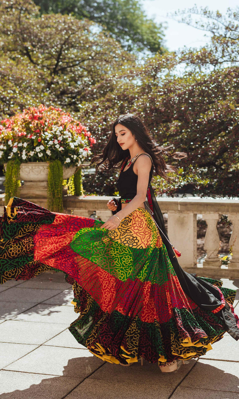 Full Flare Tropical Multicolor chaniya choli Chaniya choli RAAS