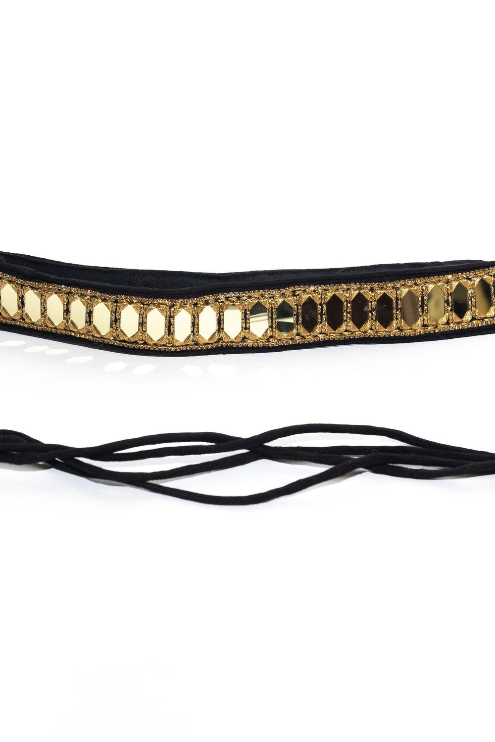 Gian Black & Gold Mirror Belt BELT RAAS