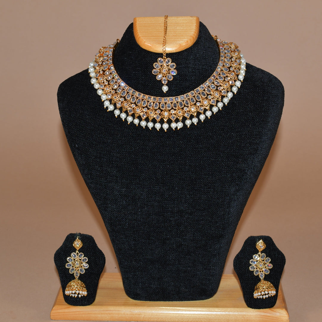 Golden Multi Layer Necklace Set