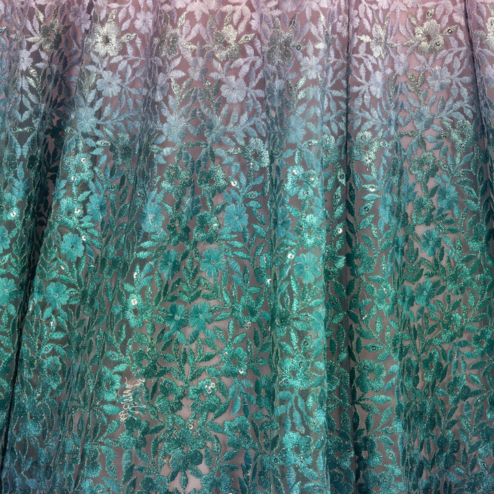 Gown with Sequins Embroidery-Raas USA