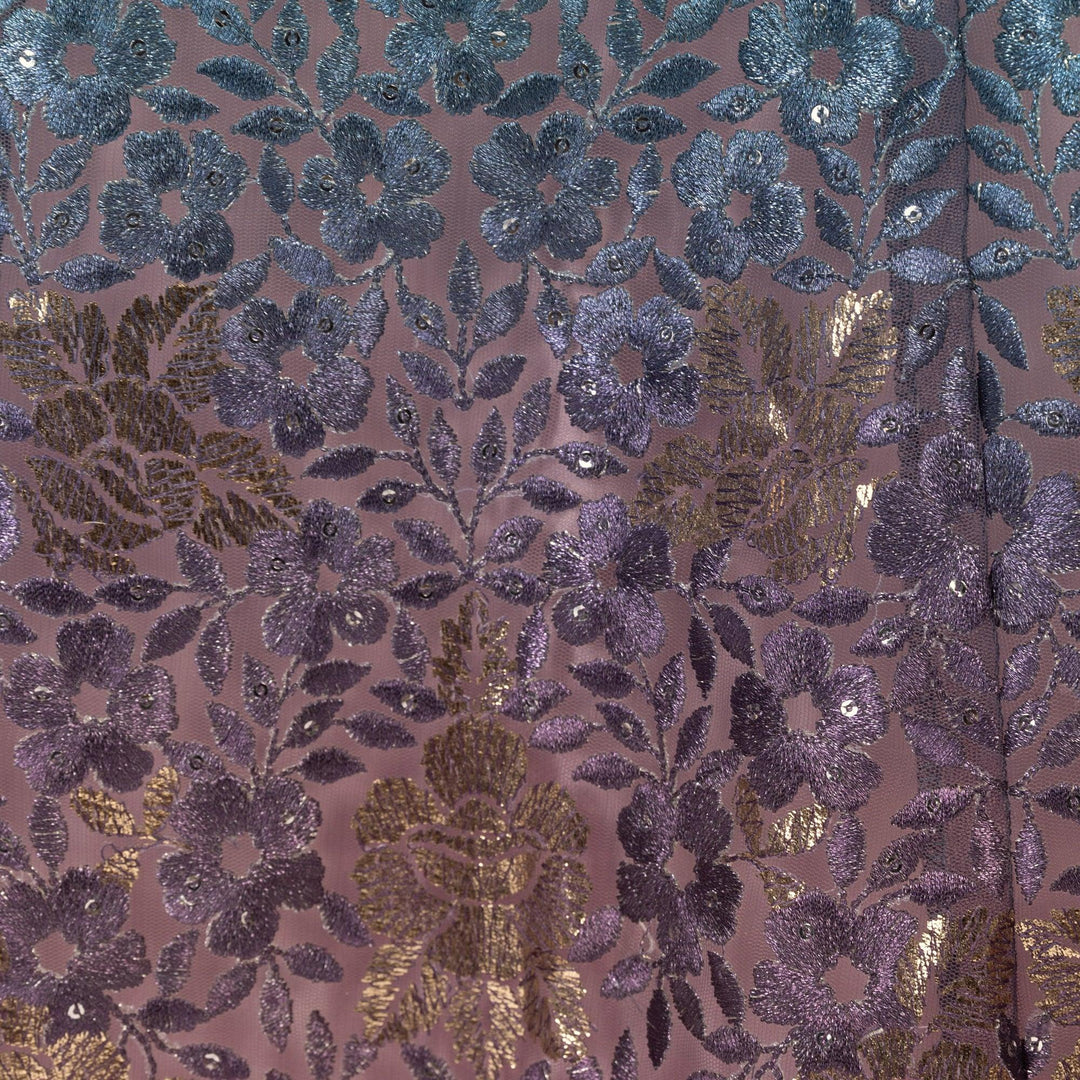 Gown with Sequins Embroidery-Raas USA