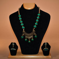 Green Beaded Necklace Set RAAS