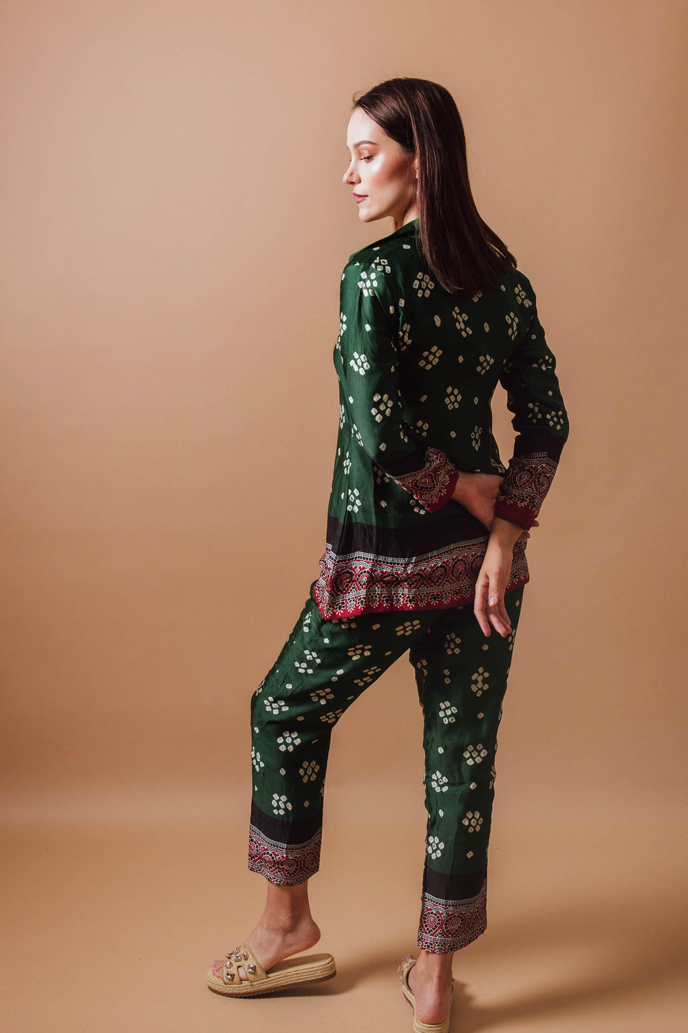 Green Co - Ord Set with Blazer Top Coordinate set RAAS