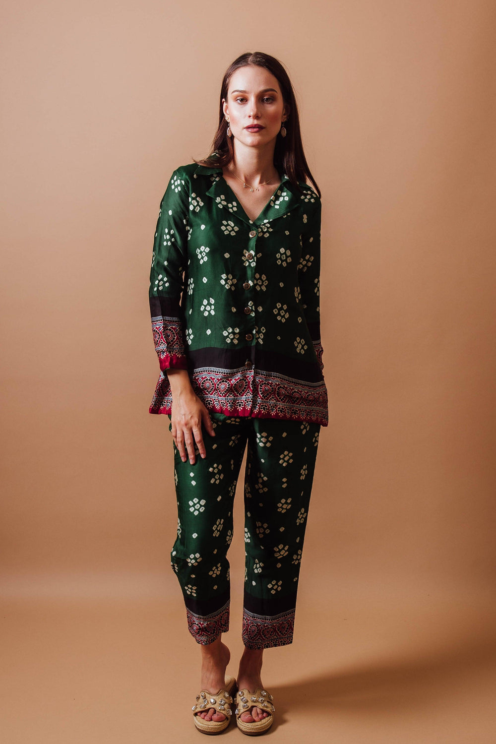 Green Co - Ord Set with Blazer Top Coordinate set RAAS