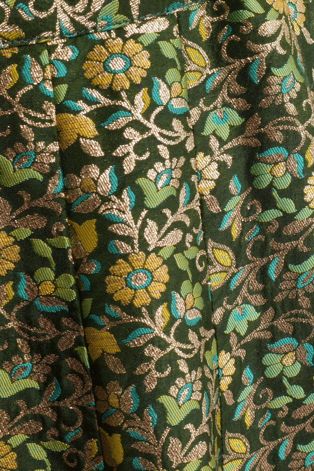 Green Floral Banarasi Lehenga Choli Set for Women-[comfort-first-design]-[lightweight]-Raas