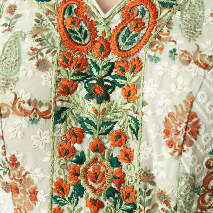 Green Gown Dress-Raas USA