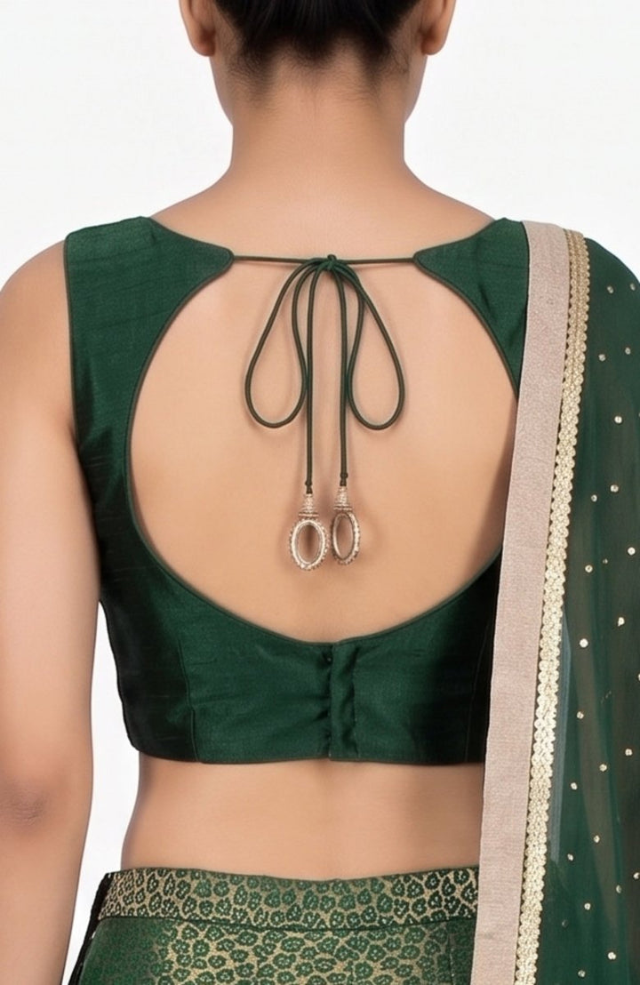 Green Lehenga Choli Set-[comfort-first-design]-[lightweight]-Raas