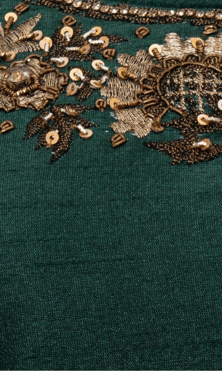 Green Lehenga Choli Set-[comfort-first-design]-[lightweight]-Raas