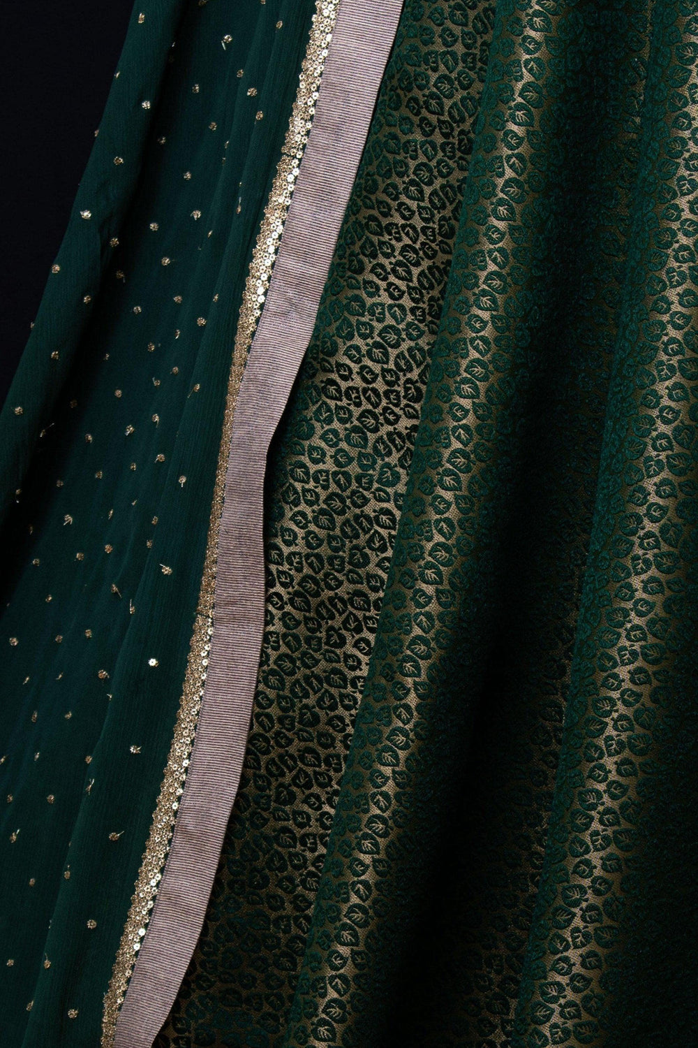 Green Lehenga Choli Set-[comfort-first-design]-[lightweight]-Raas