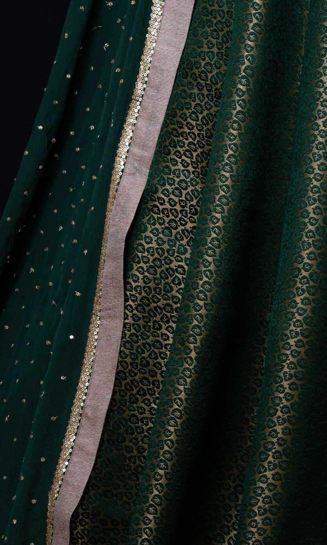 Green Lehenga Choli Set-[comfort-first-design]-[lightweight]-Raas