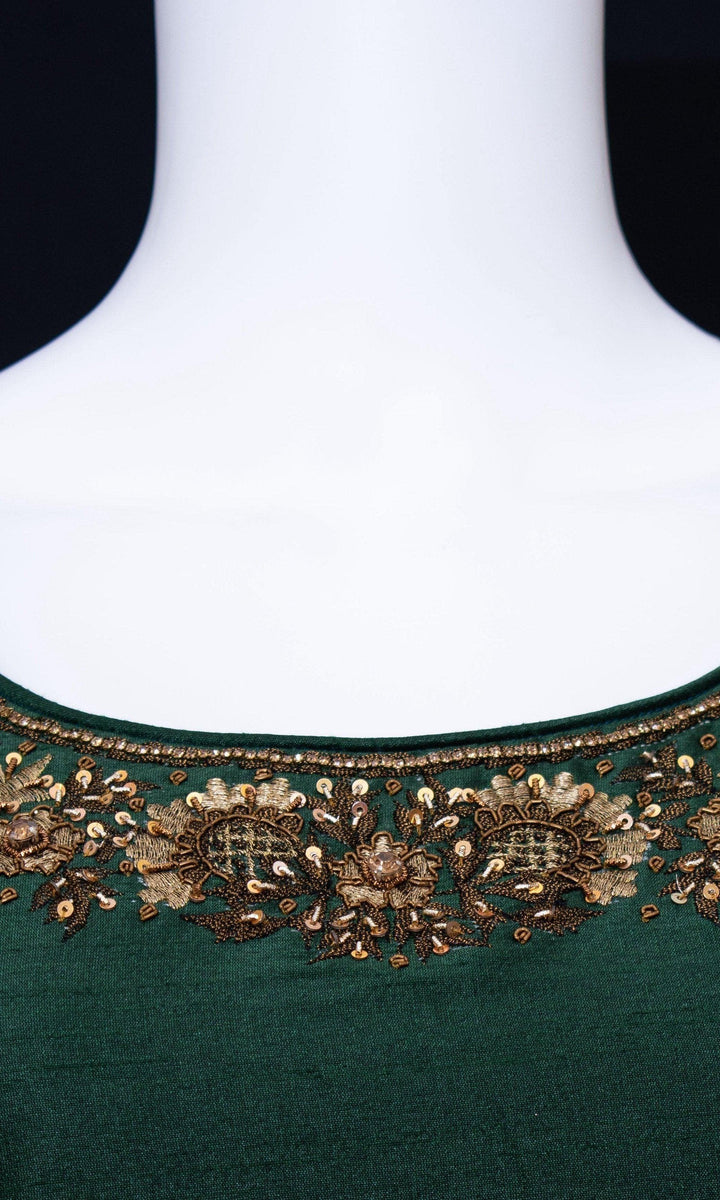 Green Lehenga Choli Set-Raas USA