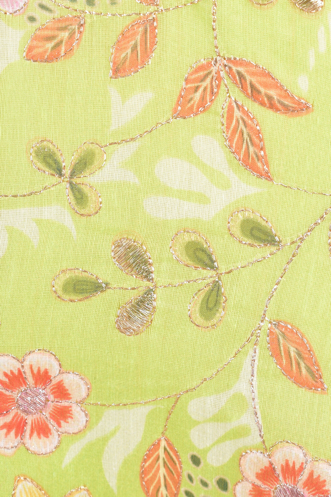 Green Mirror Embroidered Lehenga Choli with all over Embroidery-[mehendi outfit]-Raas