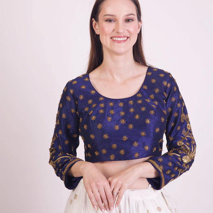 Harper Long Sleeve Blouse Embroidered-Raas USA