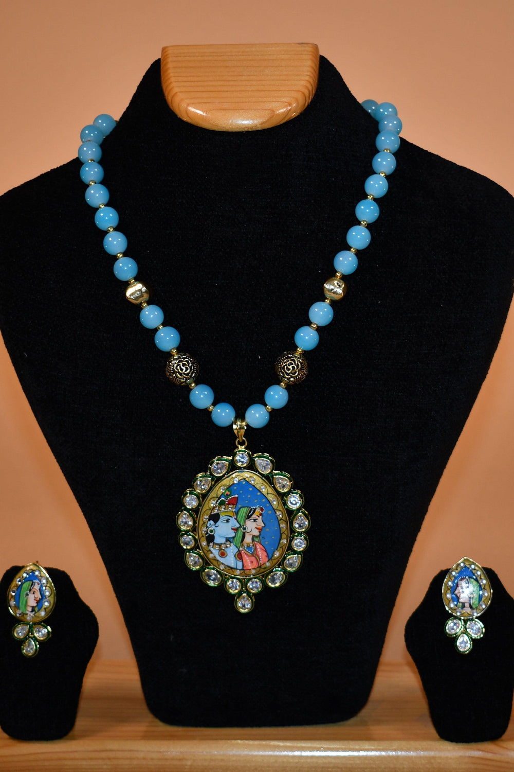 Heritage Blue Necklace Set FASHION JEWELRY RAAS