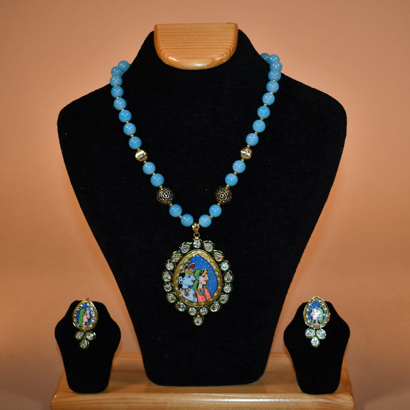 Heritage Blue Necklace Set FASHION JEWELRY RAAS