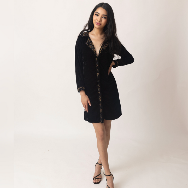 Anaya Black Blazer Dress